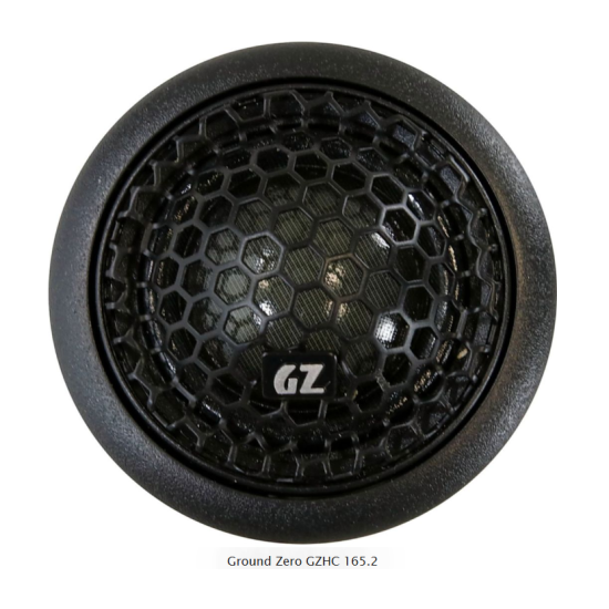 Ground Zero GZHC 165.2 2-drożny pasywny zestaw głośnikowy Sound Quality o średnicy woofera 165 mm. Moc woofera 130 W RMS